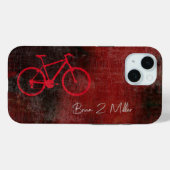 Rotes Bike mit Skriptname gestört Case-Mate iPhone Hülle (Rückseite (Horizontal))