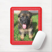 Rotes Bild mit weißen Sternen Ihr Foto Mousepad (Mit Mouse)