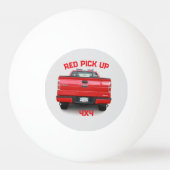 ROTES BILD TISCHTENNISBALL (Rückseite)