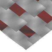 Rotes Bild unter grauen Tellern, rechteckige Forme Großer Tischläufer (Ecke)