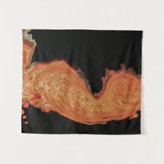 Rotes Bild Wandteppich (Vorderseite (Horizontal))