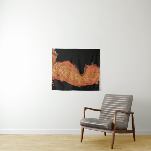 Rotes Bild Wandteppich (Beispiel (Horizontal))