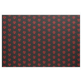 Rotes Biogefährdung-Symbol Stoff (Fat Quarter (45,7 x 55,9 cm))