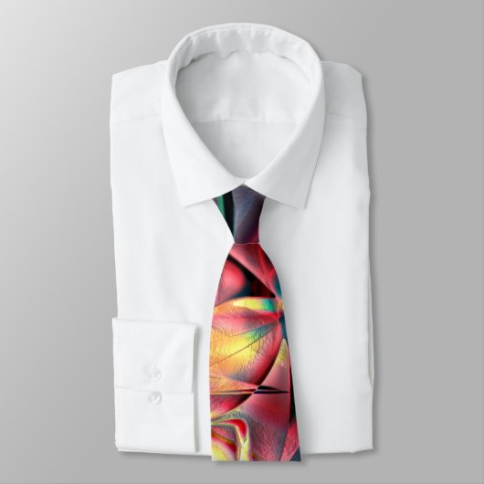 Rotes bis grünes, buntes, zerbrochenes Strandtuch Krawatte (Gebunden)