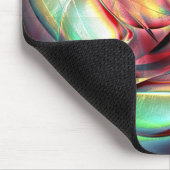 Rotes bis grünes, buntes, zerbrochenes Strandtuch Mousepad (Ecke)