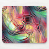Rotes bis grünes, buntes, zerbrochenes Strandtuch Mousepad (Vorne)