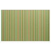 Rotes, Bisque und grünes, farbiges Muster Stoff (Fat Quarter (45,7 x 55,9 cm))