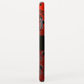 ROTES BLACK DAMASK GEM STONE MONOGRAMM Case-Mate iPhone HÜLLE (Hinten/Rechts)