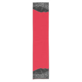 ROTES BLACK MARBLE AGATE Table Runner Kurzer Tischläufer (Vorderseite)