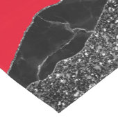 ROTES BLACK MARBLE AGATE Table Runner Kurzer Tischläufer (Ecke)