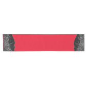 ROTES BLACK MARBLE AGATE Table Runner Kurzer Tischläufer (Horizontal)