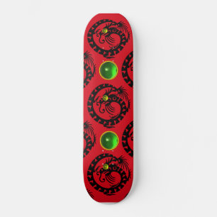ROTES BLACK-SCHNEIZEN-DRAGON, Grüner Smaragd Skateboard