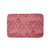 Rotes Blasenwickelmuster Badematte (Vorderseite)