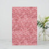 Rotes Blasenwickelmuster Briefpapier (Stehend Vorderseite)
