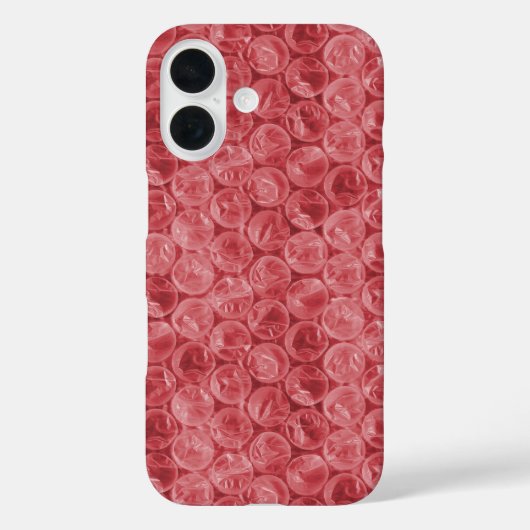 Rotes Blasenwickelmuster Case-Mate iPhone Hülle (Rückseite)