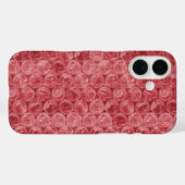 Rotes Blasenwickelmuster Case-Mate iPhone Hülle (Rückseite (Horizontal))