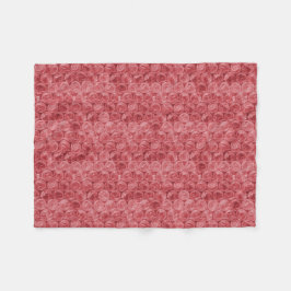 Rotes Blasenwickelmuster Fleecedecke