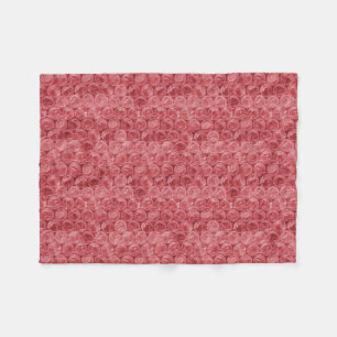 Rotes Blasenwickelmuster Fleecedecke