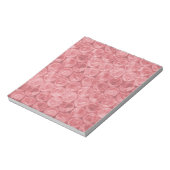 Rotes Blasenwickelmuster Notizblock (Rotiert)