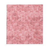 Rotes Blasenwickelmuster Notizblock (Vorderseite)