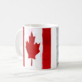 rotes Blatt Kanada Kaffeetasse (Vorderseite Links)