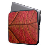 Rotes Blatt Laptopschutzhülle (Vorderseite Links)