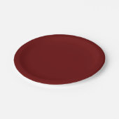 Rotes Blatt Pappteller (Schrägansicht)