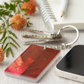 Rotes Blatt Schlüsselanhänger (Vorderseite rechts)