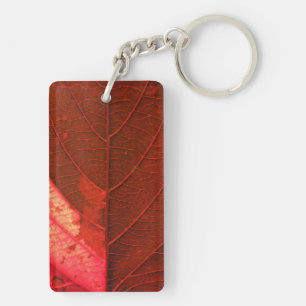 Rotes Blatt Schlüsselanhänger