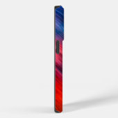 Rotes Blau Abstrakt Case-Mate iPhone Hülle (Rückseite / Rechts)