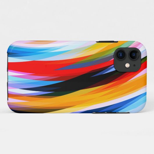 Rotes Blau Case-Mate iPhone Hülle (Rückseite (Horizontal))