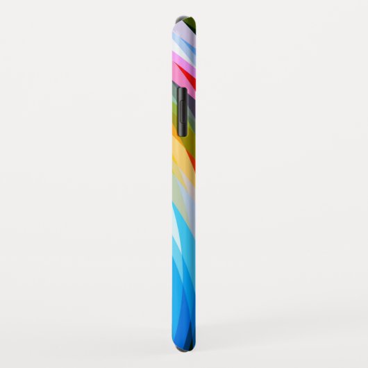 Rotes Blau Case-Mate iPhone Hülle (Hinten/Rechts)