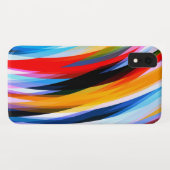 Rotes Blau Case-Mate iPhone Hülle (Rückseite (Horizontal))