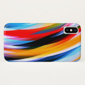 Rotes Blau Case-Mate iPhone Hülle (Rückseite (Horizontal))