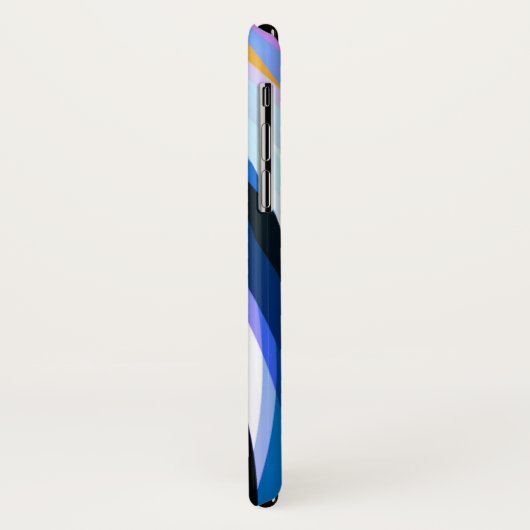 Rotes Blau Case-Mate iPhone Hülle (Hinten/Links)