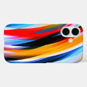 Rotes Blau Case-Mate iPhone Hülle (Rückseite (Horizontal))