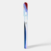 Rotes Blau Case-Mate iPhone Hülle (Rückseite / Links)