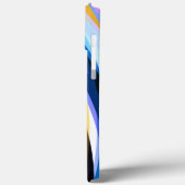 Rotes Blau Case-Mate iPhone Hülle (Rückseite / Links)