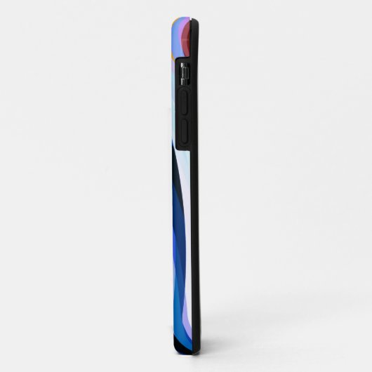 Rotes Blau Case-Mate iPhone Hülle (Hinten/Links)