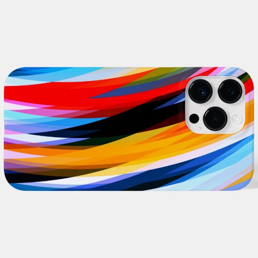 Rotes Blau Case-Mate iPhone Hülle (Rückseite (Horizontal))