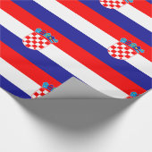 Rotes Blau Geschenkpapier (Ecke)