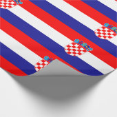 Rotes Blau Geschenkpapier (Ecke)