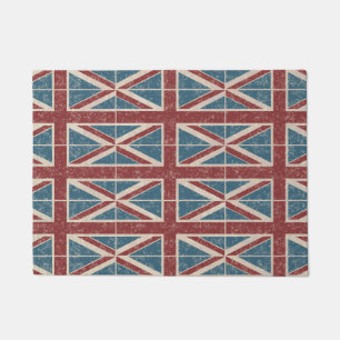 Rotes Blau Gewerkschafts-Jack-BRITISCHES Englands Fußmatte