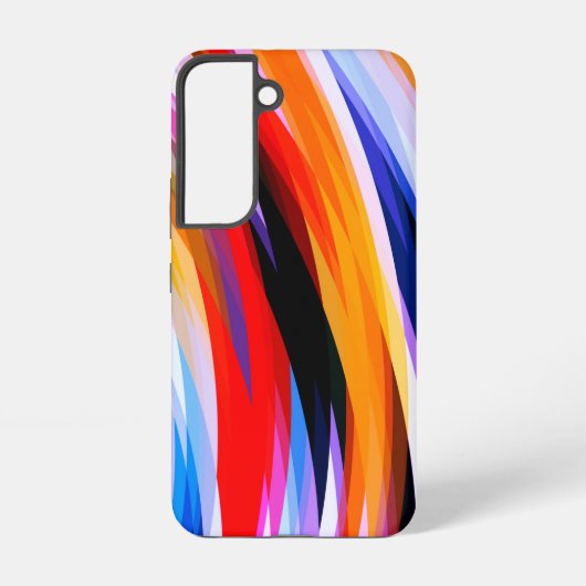Rotes Blau Samsung Galaxy Hülle (Rückseite)