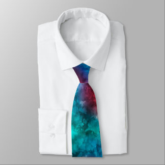 Rotes Blau und grüner Elegant Splash Krawatte