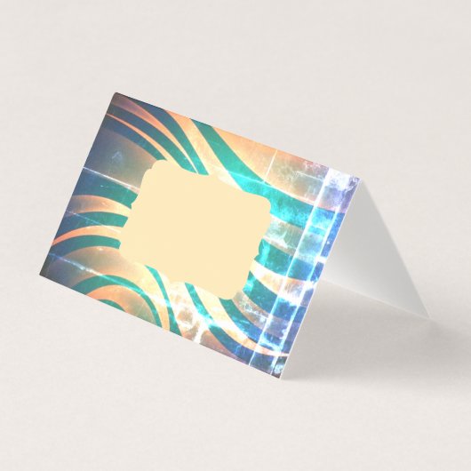 Rotes Blau und Peach Grußkarten (Vorderseite)