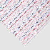 Rotes Blau und Rosa Scallop Seidenpapier (Ausschnitt)