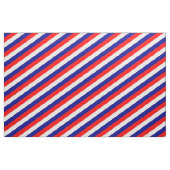 Rotes, blau-weiß gestreiftes Muster Stoff (Yard (91,4 cm))