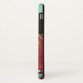 ROTES BLAUES ABSTRAKT GEOMETRISCHES DREIGEMONOGRAM Case-Mate iPhone HÜLLE (Hinten/Links)