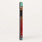 ROTES BLAUES ABSTRAKT GEOMETRISCHES DREIGEMONOGRAM Case-Mate iPhone HÜLLE (Hinten/Rechts)